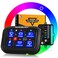 Auxbeam RGB 6 Gang Switch Panel RA60 AutoDimmable Switch Panel wMomentary Toggle Pulsed Memory Function 1224V Switch Panel for Truck UTV Car Boat Waterproof