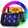 Auxbeam RGB 6 Gang Switch Panel RA60 AutoDimmable Switch Panel wMomentary Toggle Pulsed Memory Function 1224V Switch Panel for Truck UTV Car Boat Waterproof