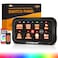 Auxbeam 8 Gang Switch Panel AC800 Bluetooth RGB Switch Pod with Remote Control Backlit Off Toggle Momentary Pulsed 165FT Wireless Auxiliary Switch Panel for Truck Offroad Waterproof
