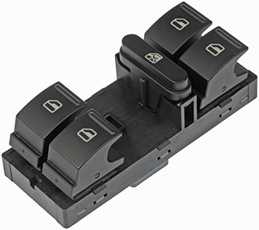 Dorman 901503 Master Window Switch 5 Button Front Left Compatible with Select Seat Volkswagen Models