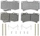 ACDelco Silver 14D1119CH 19285998 Ceramic Front Disc Brake Pad Set with Hardware