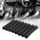 SHINEHOME Spark Plug Wire Heat Shield Sleeve 2500 Spark Plug Boot Protector Boots Wrap for SBC BBC 350 454 8PCS Plug Wire Covers