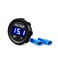 Nilight LED Digital Display Voltmeter Panel DC12V Waterproof Digital Round Panel VoltVolt Tester Gauge for Boat Marine Vehicle Motorcycle Truck ATV UTV