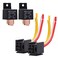 EHDIS 4Pin Car Truck Motor Heavy Duty 80A 12V OnOff Normally Open SPST Relay Socket Plug With Harness 4 Wire Automotive Model JD29121H12VDC 80A 14VDC Pack of 2