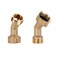 Camco 45 Degree Hose Elbow Eliminates Stress and Strain On RV Water Intake Hose Fittings Solid Brass 2Pack 22607