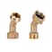 Camco 45 Degree Hose Elbow Eliminates Stress and Strain On RV Water Intake Hose Fittings Solid Brass 2Pack 22607