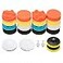 Petutu Car Foam Drill Polishing Pad Kit 22 PCS 3 Inch Buffing Pads