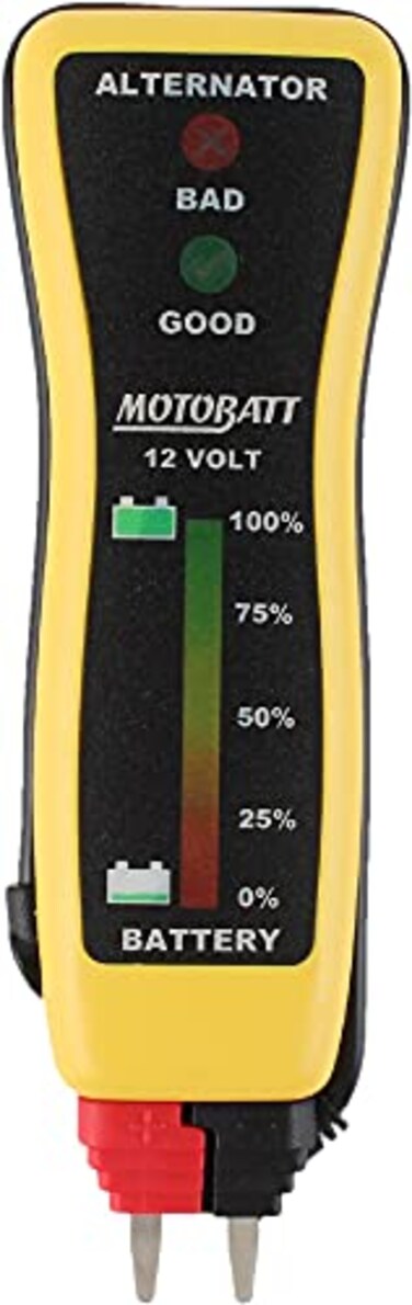DB Electrical MBVM New Motobatt MBVM MBVM Pocket Voltmeter Tester Compatible withReplacement for 12V Battery and Charging System
