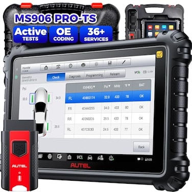 Autel MaxiSYS MS906 PROTS Scanner 2026 MS906 Pro TS Up of MS906 MAX MS906Pro MP900TS MS906TS MP900BT OE TPMS Code Bidirectional Scan Tool 3000 Test 36 Service DOIPCAN FD FCA