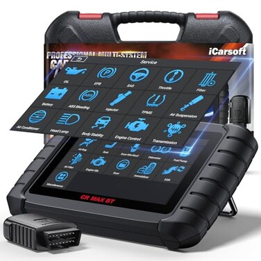 iCarsoft CR Max BT Wireless OBD2 Scanner All System Car Diagnostic Tool 49 ResetExtra 46 Service 40000Bidirectional Tests ECU Coding Battery RegistrationCANFD Auto VIN Free Update