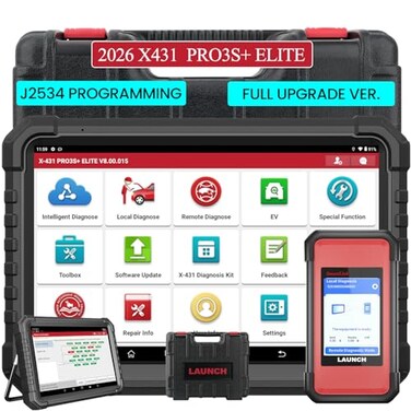 LAUNCH X431 PRO3S Elite 2026 AllinOne Bidirectional Scan Tool with J2534 Protocols HD Trucks Scanner Topology Map 60Service ECU Code Full Function Scanner CANFDDoIPDPDUFCA 2 Yrs Update