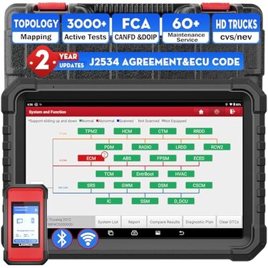 LAUNCH X431 PRO3S Elite with SmartlinkC 202026 BiDirectional Scan Tool with J2534OEM Topology Map HD Truck ScanECU CodeCANFD DOIPFCA AutoAuth60 Service2 Years Update