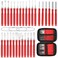 Anglekai 304P Terminal Pin Removal Tool Kit Electrical Connector Depinning Tool Terminal Pin Extractor Kit Wire Release Tool for Car Household Devices Red