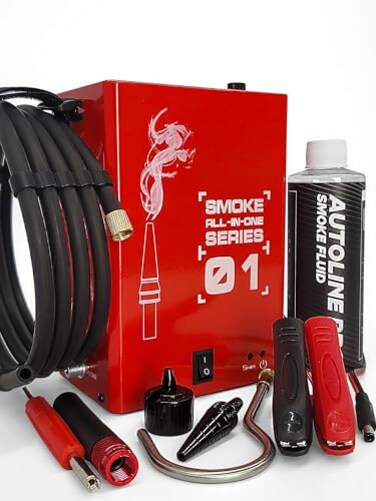 AutoLine Pro Automotive EVAP Smoke Machine Model 01 Builtin Air Compressor for EVAP Vacuum and More Leak Testing Diagnostic Vacuum Leak Detection Tester