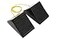 MaxxHaul 50012 Rubber Wheel Chock With Rope 8 x 5 x 4 2 pack