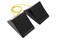 MaxxHaul 50012 Rubber Wheel Chock With Rope 8 x 5 x 4 2 pack