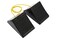 MaxxHaul 50012 Rubber Wheel Chock With Rope 8 x 5 x 4 2 pack