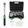 TecoTek 11Pcs 38 Drive Spark Plug Socket Set with Click Torque Wrench Spark Plug Gapper Universal Joint Extension Bar 916 58 34 1316 14 16 and 18mm CRV Sockets with Rubber Rings