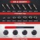 LEONTOOL 15 Pieces Metric Thread Chaser Set M6 M8 M10 M12 Thread Restorer Tool Includes 7 Taps 7 Dies 1 Thread File Universal Thread Cleaner Tool Thread Rethreading Repair Kit for Damaged Thread