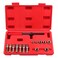 LEONTOOL 15 Pieces Metric Thread Chaser Set M6 M8 M10 M12 Thread Restorer Tool Includes 7 Taps 7 Dies 1 Thread File Universal Thread Cleaner Tool Thread Rethreading Repair Kit for Damaged Thread