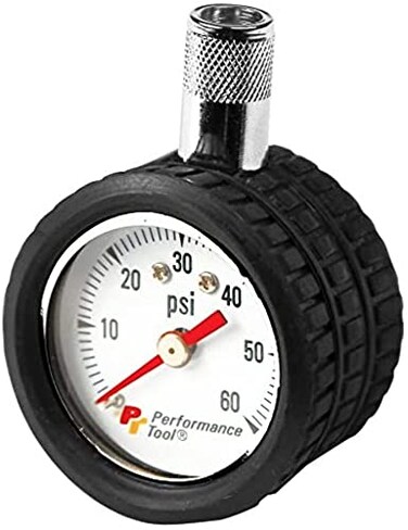 Performance Tool W9105 Mini Dial Tire Pressure Gauge