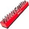Olsa Tools Hex Bit Organizer with Magnetic Base Professional Quality Hex Bit Holder for Specialty Drill or Tamper Bits Red Part 1001
