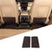 Heutamo Seat Back Kick Protector Cover Compatible with Land Rover Range Rover Vogue 2023 20242026 ABS Rear Seat Back AntiKick Panel Trim Cover Interior Trim Accessory Oaken Pattern