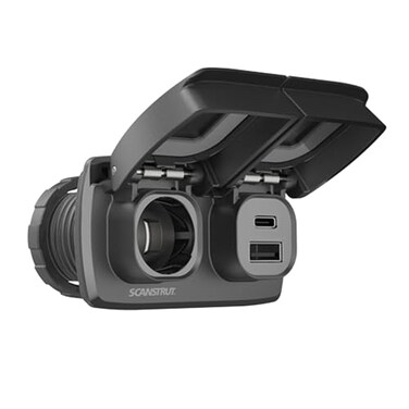 Scanstrut Flip Pro Duo USBA USBC w12V Power Socket