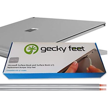 Gecky Feet Microsoft Surface Book Replacement Bumper Strip feet by Original Gray 15