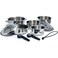 Camco Mfg 43921 Cookware 10 Pc Set Nesting Stainless Steel