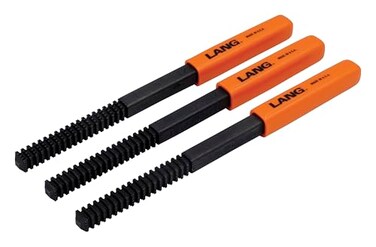 Lang Tools 2573 3Piece Thread Restorer File Set Black
