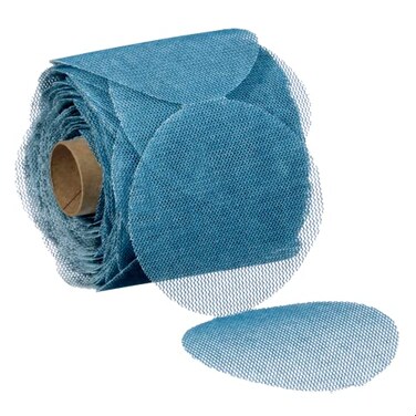 3M Blue Net Disc Roll 36450 3 in 120 Grade 100 Pack Best in Class Virtually DustFree Abrasive Sheet Roll