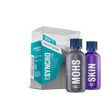 GYEON Syncro EVO Ceramic Coating System Light Box Most Durable Longest Lasting Protection Hydrophobic 9H Gloss Chemical Resistance Ultra Tough Shield Auto Surface Finish FiveYear Coating
