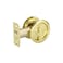 Richelieu Hardware 17RBB42 Onward Round Pocket Door Privacy Pull Bright Brass
