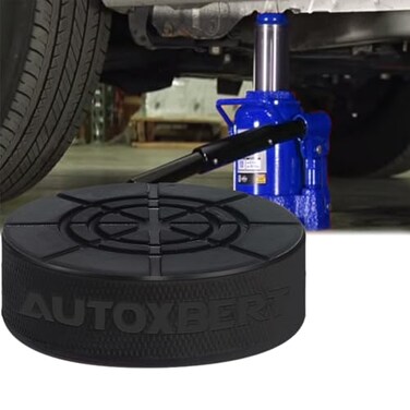 AUTOXBERT Rubber Bottle Jack Pad Protector Support Point Adapter Car Jacking Tool Pinch Weld Side Lifting Disk 1 18 29mm Hole 258t Bottle Jacks