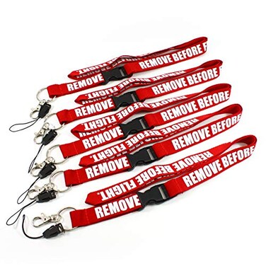 Rotary13B1 Remove Before Flight Red Lanyard 5 Pack