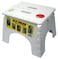BR Plastics BR Plastics 1016 White EZ Foldz Step Stool