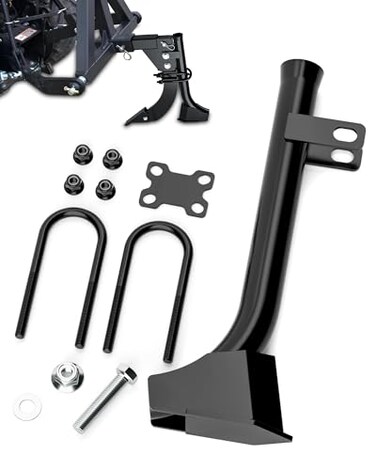 HOWBOW Pipe Layer Attachment Fits Hitch Mounted Ripper Trencher Accessories Flexible Pipe Layer Fits Any 3Point Ripper Hitch Lawn Subsoiler for ATV UTV Tractor Light Duty Max Dia 118 with 2pcs UBolts