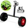 Fabbay Adjustable Support Wheels Auxiliary Wheels 26mm1 Inch and 28mm11 inch Weed Walk Behind String Trimmer for Weed Grass Cutter Gas String TrimmerBlack