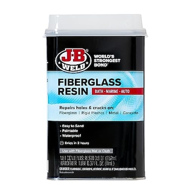 J-B Weld JB Weld Fiberglass Resin Quart Bath Marine Auto