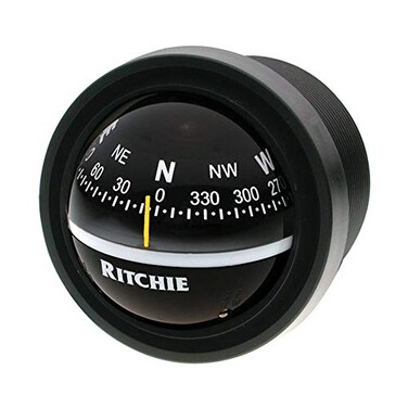 Ritchie Navigation V572 Explorer Compass Dash Mount Black with Black Dial one Size