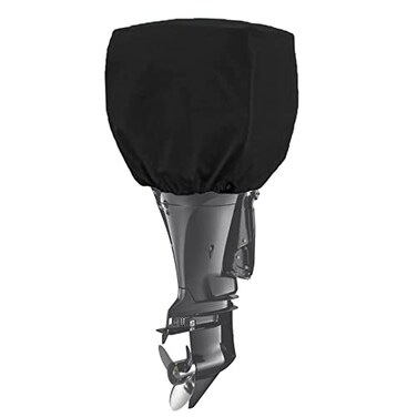 FCOUIID Outboard Motor Cover Boat Motor Cover Outboard Engine Cover Up to 115225 Thick Black4 Strokes