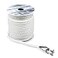 Young Marine Premium Solid Braid MFP Anchor Line Braided Anchor RopeLine 38 Inch 100FT with Stainless Steel Thimble Shackle 38 x 100 White