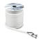 Young Marine Premium Solid Braid MFP Anchor Line Braided Anchor RopeLine 38 Inch 100FT with Stainless Steel Thimble Shackle 38 x 100 White