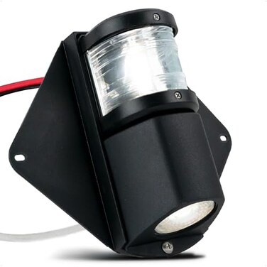Five Oceans Combination Masthead and Deck Light LED Masthead Deck Spreader Light 12V Vertical Mount for Sailboat FO3837
