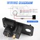 Nilight Golf Cart Key Switch Console Panel 9V48V DC with Forward Reverse 3PIN Rocker Switches 48A Dual USB Quick Charger LED Digital Voltmeter for EZGO TXT PDS
