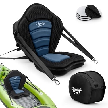 Trymaker Kayak Seats with Back Support for Sit on Top Universal Paddle Board Seat for Inflatable Paddleboard Sup Canoe1X Thicken Cushion
