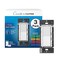 Lutron Diva Smart Dimmer Light Switch for Caseta Lighting Lutron Smart Hub Required for LED Lights 150W SinglePole3Way No Neutral White 3 Pack DVRF6LSWH3