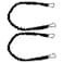 Extreme Max 30062373 BoatTector HighStrength Line Snubber Storage Bungee Value 2Pack 24 with Compact Hooks Black