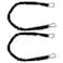 Extreme Max 30062373 BoatTector HighStrength Line Snubber Storage Bungee Value 2Pack 24 with Compact Hooks Black